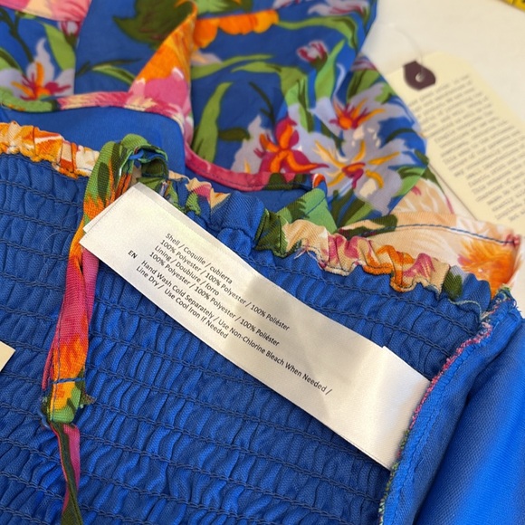 Lottie & Hollie 2 pc top/skirt set tropical print adj strap pull on Sz large NWT - Picture 12 of 14